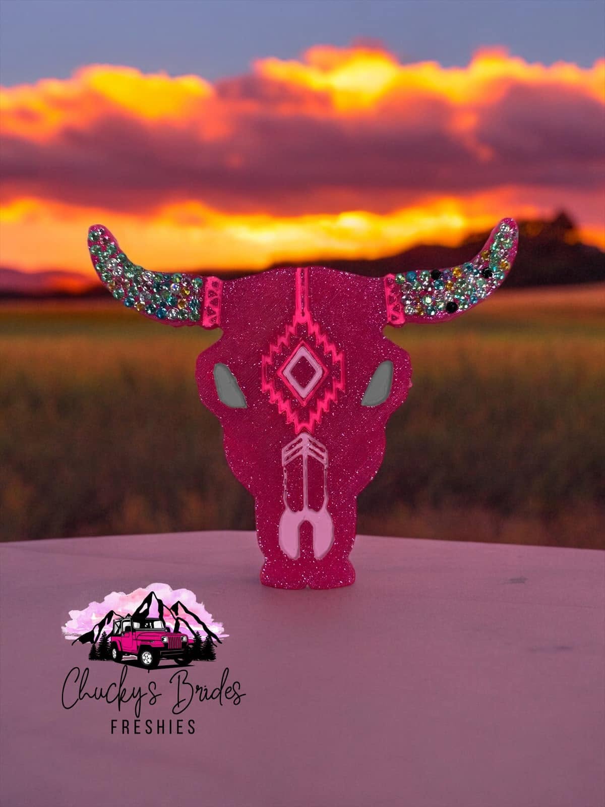 Aztec Bull Skull