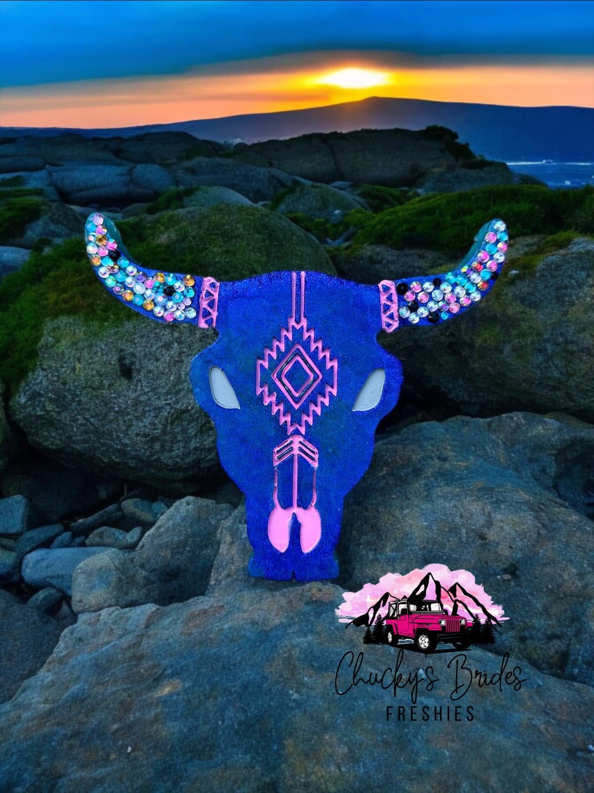 Aztec Bull Skull