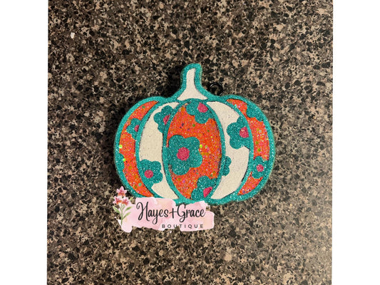 Pumpkin with flowers