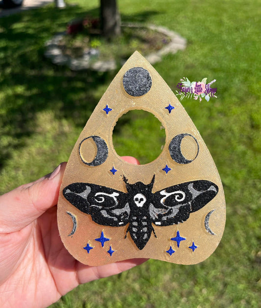 Ouija Board Planchette with Moth
